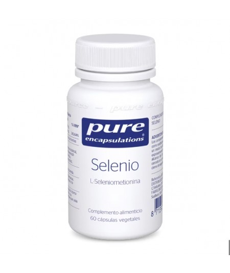 Cápsulas de selenio de alta absorción Pure Encapsulations 200 mcg